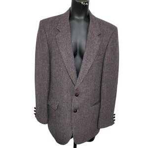 Oscar De La Renta Men's Tweed Wool Blazer Size 40